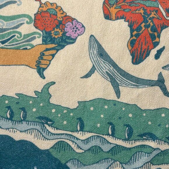 The Giving World Organic Tote Bag by Leigh Huggins & Heather Lean Ravco Design - Picture 3 of 7